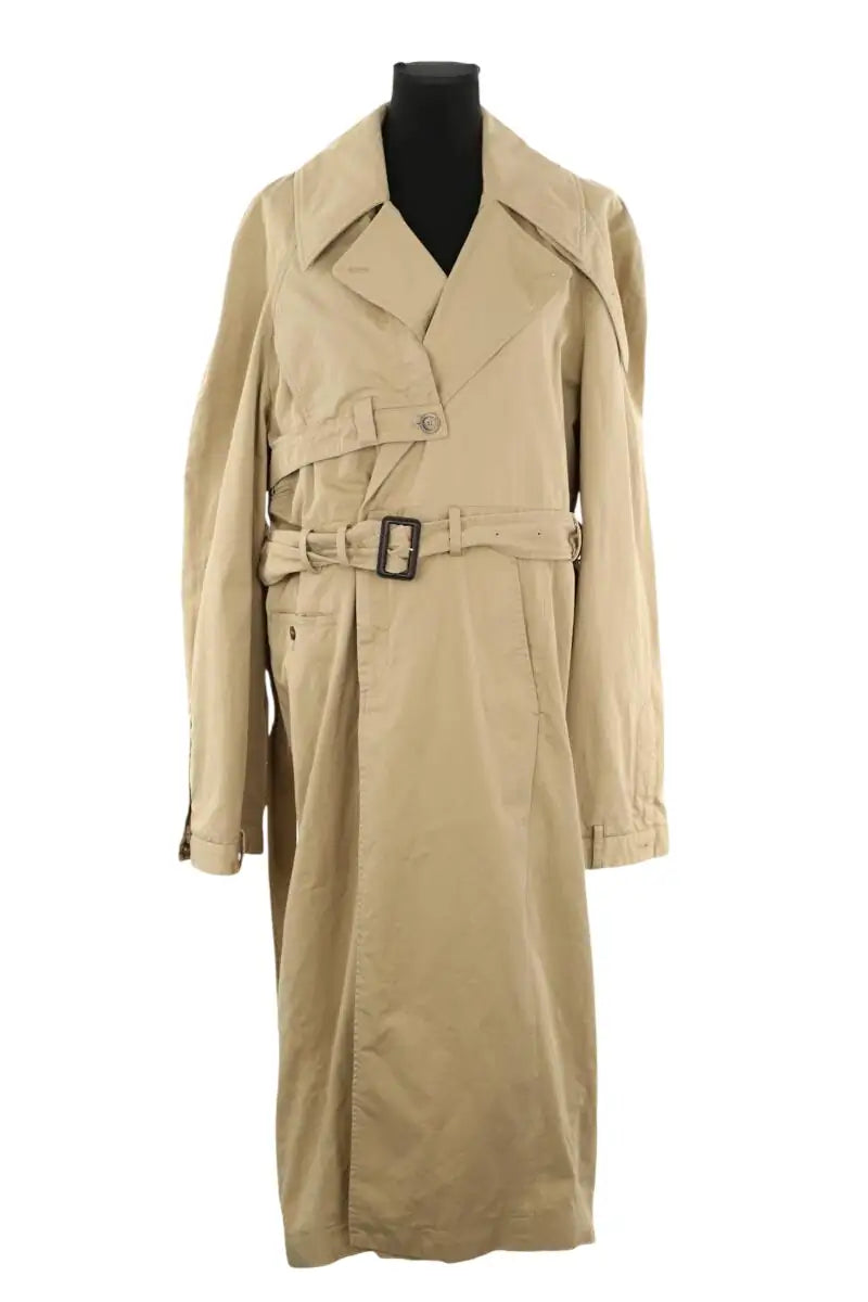 Trench-coat Balenciaga Deconstructed trench en coton twill Kaki en Coton, taille XS - Seconde Main
