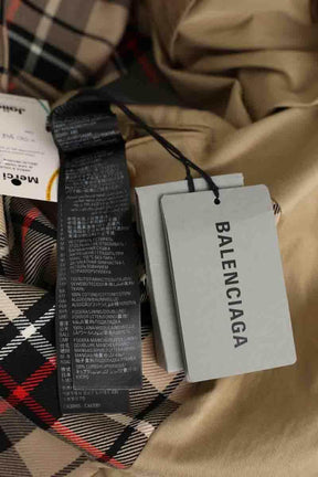 Trench-coat Balenciaga Deconstructed trench en coton twill Kaki en Coton