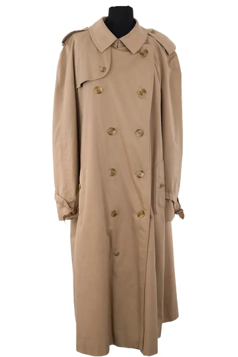 Trench-coat Burberry Beige en Coton, taille M - Seconde Main