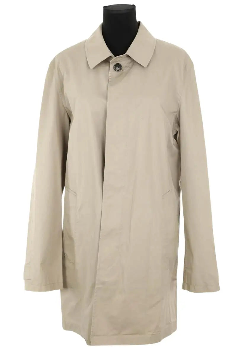 Trench-coat Burberry Beige en Coton, taille M - Seconde Main