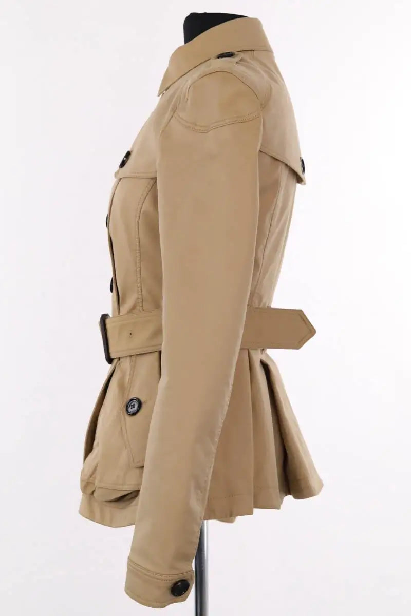 Trench-coat Burberry Beige en Coton