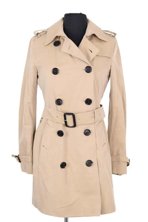 Trench-coat Burberry Beige en Coton, taille XS - Seconde Main