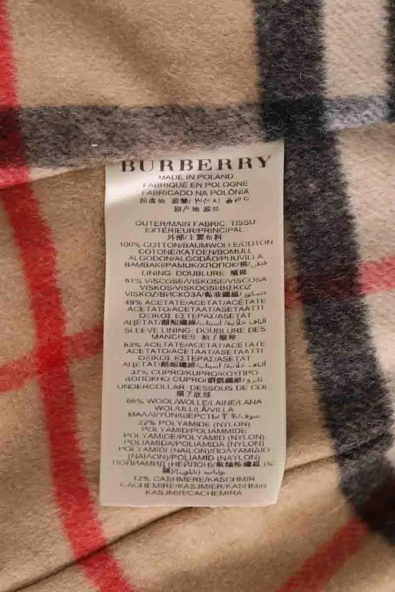 Trench-coat Burberry Beige en Coton
