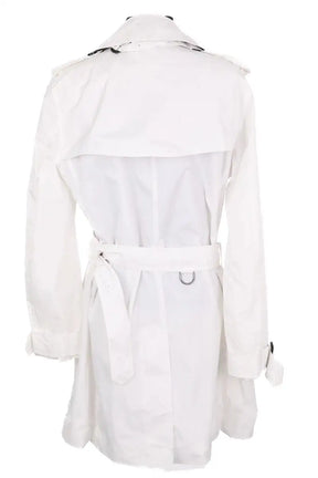Trench-coat Burberry Blanc en Synthétique