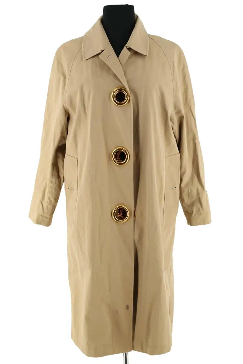 Trench-coat Burberry Camel en Cachemire, taille XS - Seconde Main