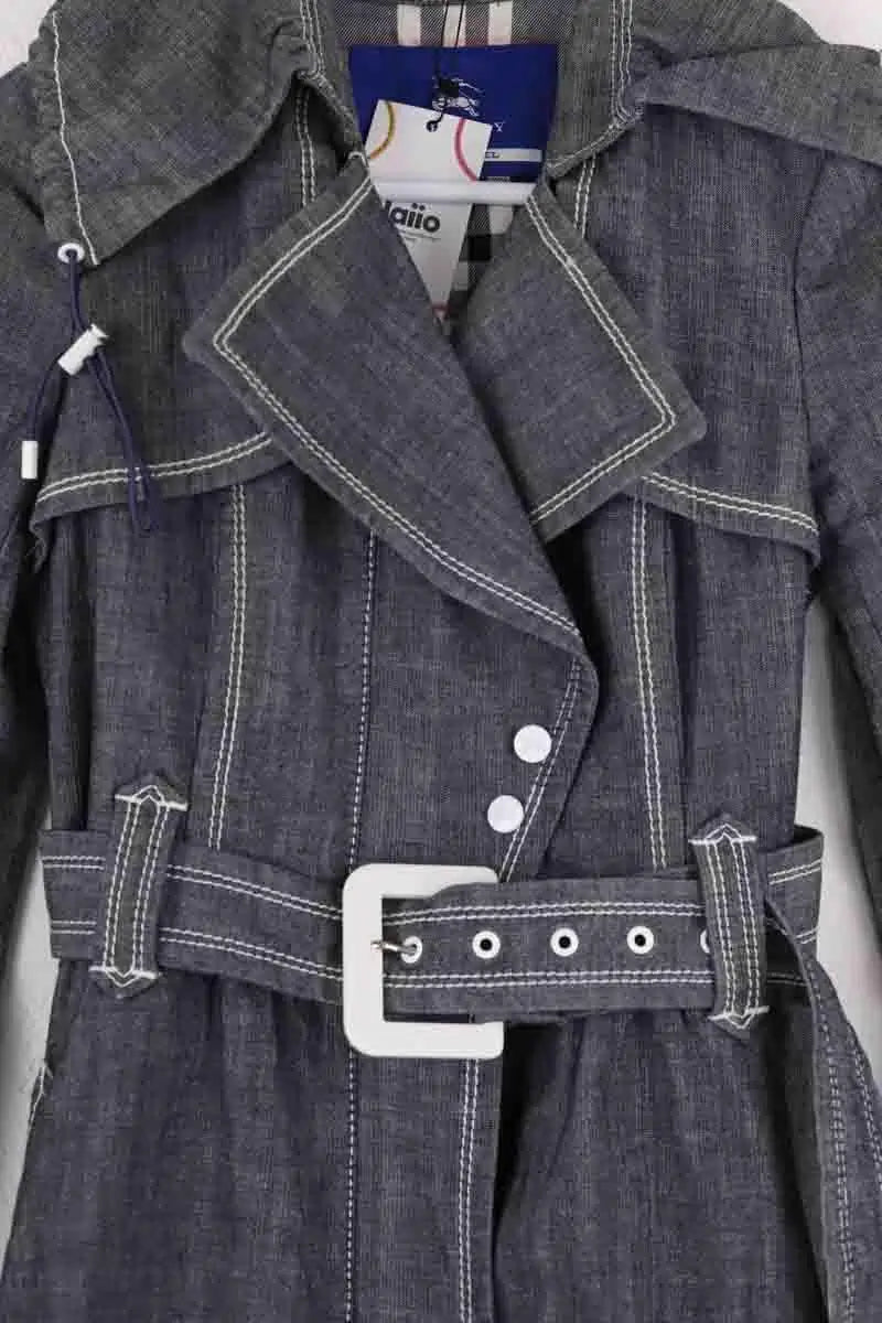 Trench-coat Burberry Gris en Coton