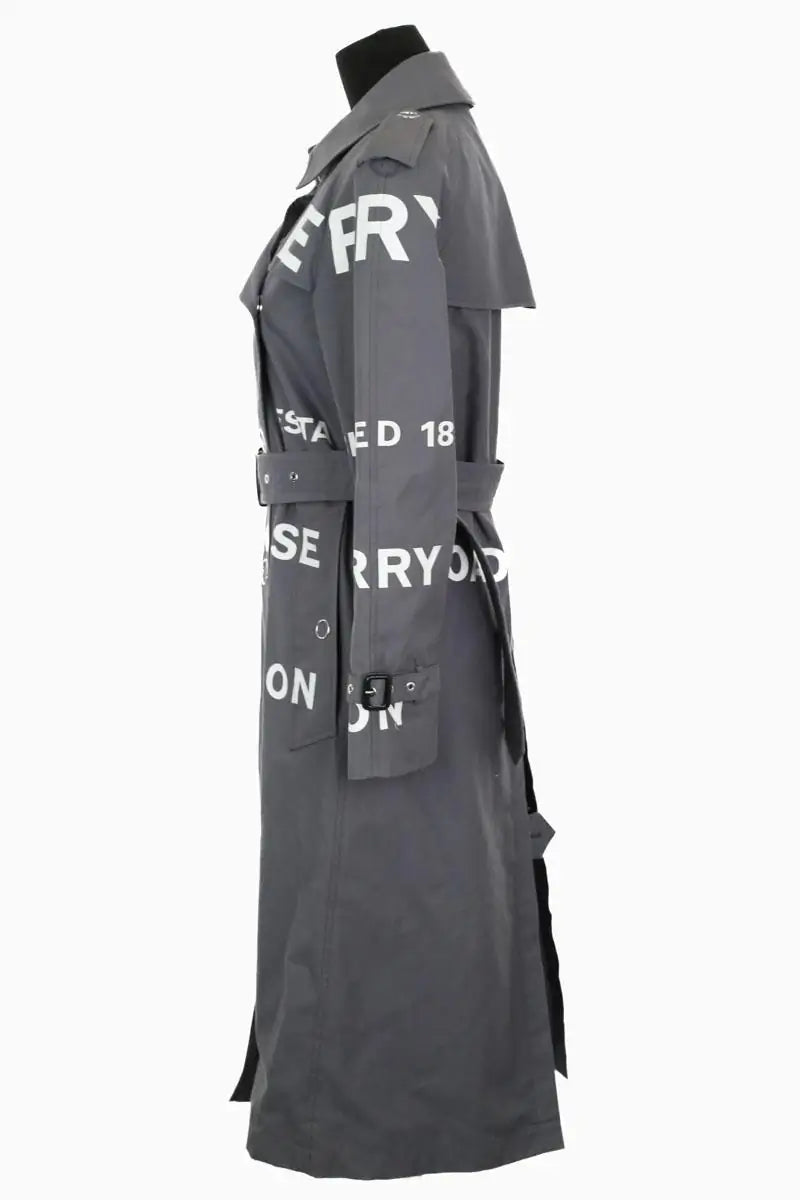 Trench-coat Burberry Gris en Coton