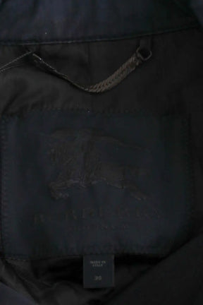 Trench-coat Burberry Marine en Coton