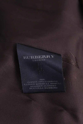 Trench-coat Burberry Marron en Coton