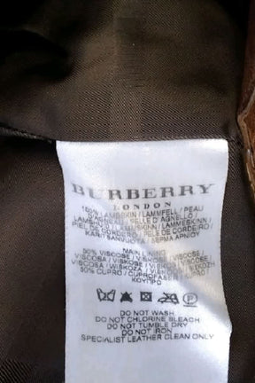 Trench-coat Burberry Marron en Cuir