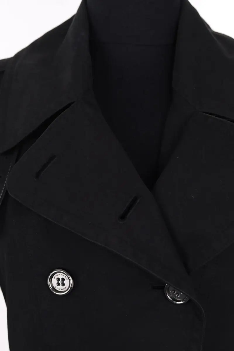 Trench-coat Burberry Noir en Coton