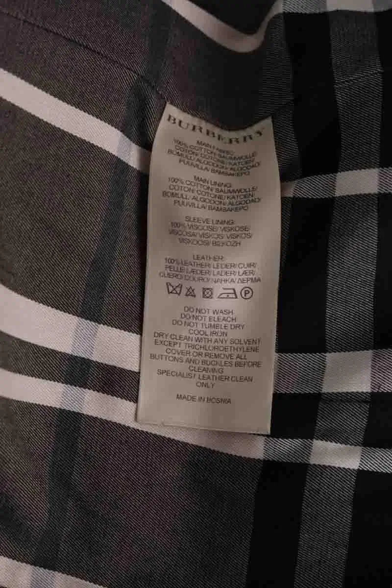 Trench-coat Burberry Noir en Coton