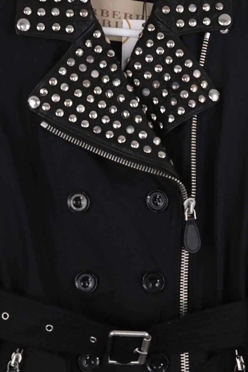 Trench-coat Burberry Noir en Coton