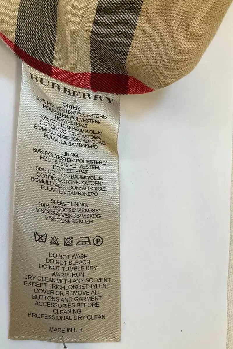 Trench-coat Burberry Rouge en Coton