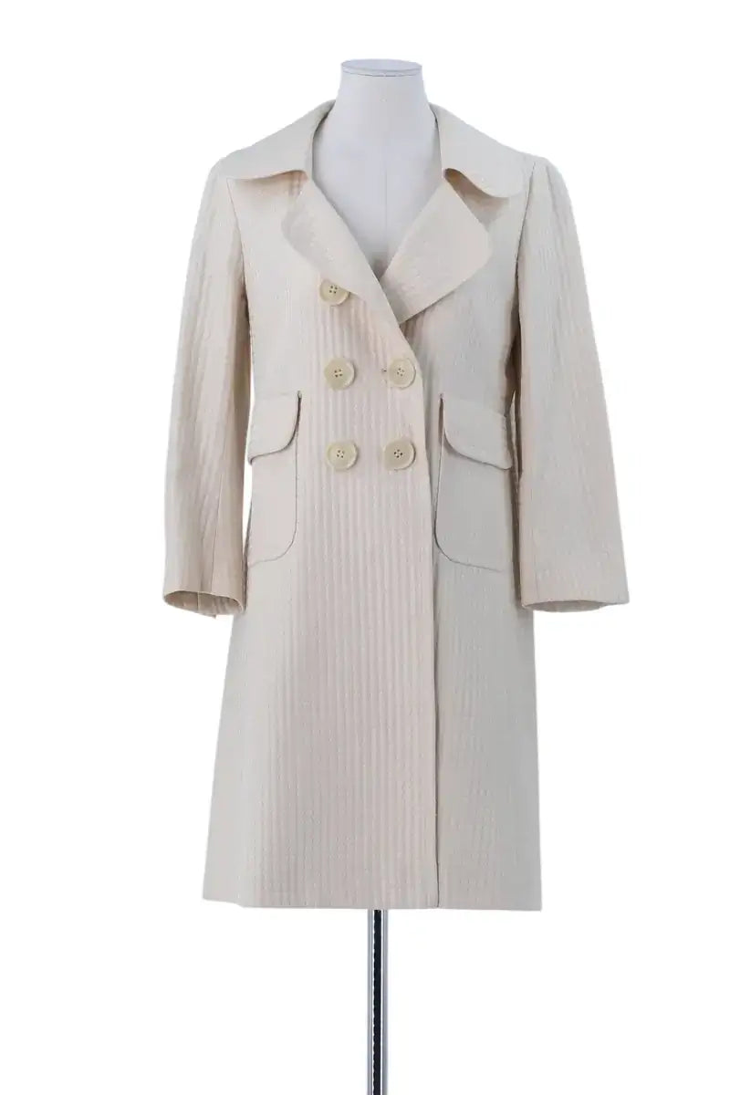 Trench-coat Chloé Beige en Soie, taille M - Seconde Main
