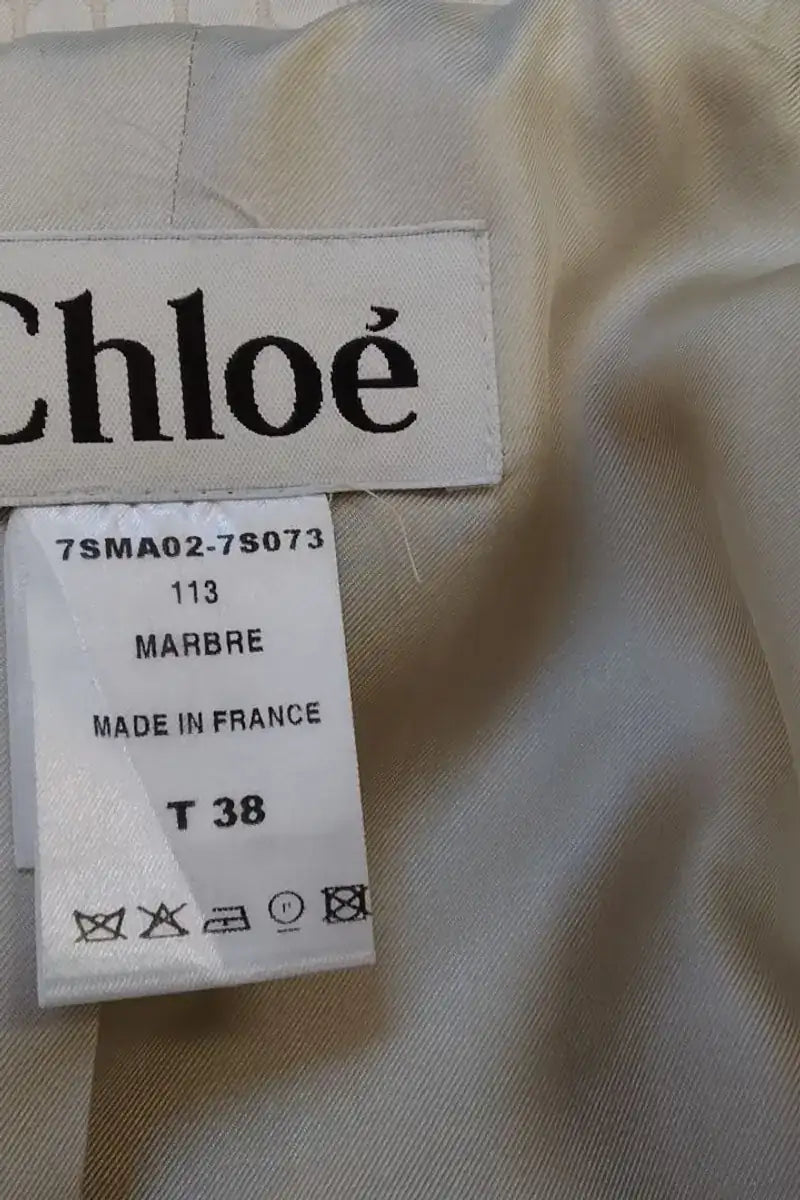 Trench-coat Chloé Beige en Soie