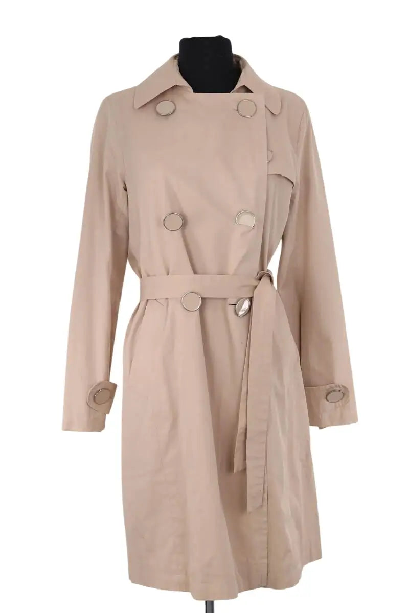 Trench-coat Gerard Darel Beige en Coton, taille M - Seconde Main