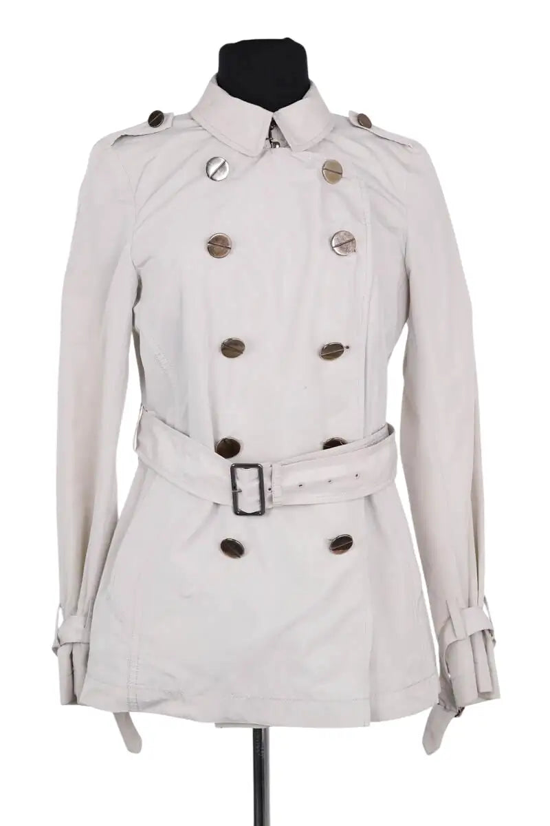 Trench-coat Gerard Darel Beige en Synthétique, taille S - Seconde Main