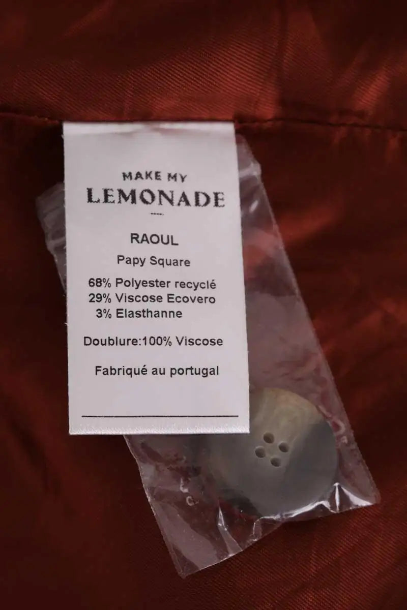 Trench-coat Make My Lemonade Raoul Marron en Synthétique