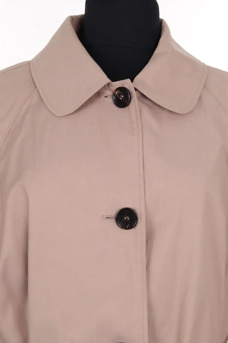 Trench-coat Max Mara Beige en Coton