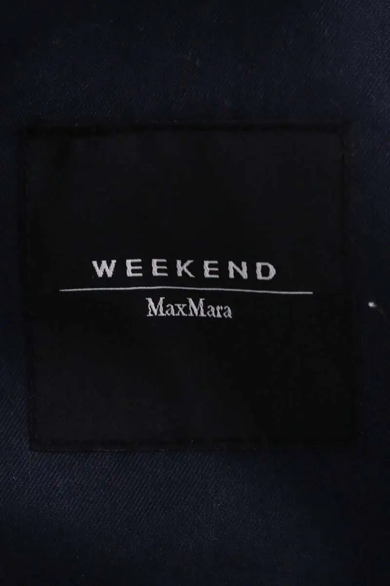 Trench-coat Max Mara Bleu en Coton