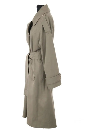 Trench-coat Musier Kaki en Synthétique