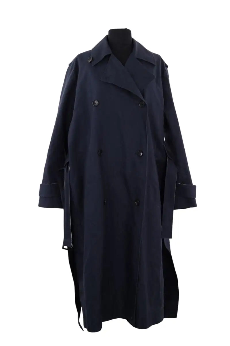 Trench-coat Nina Ricci Marine en Coton, taille L - Seconde Main