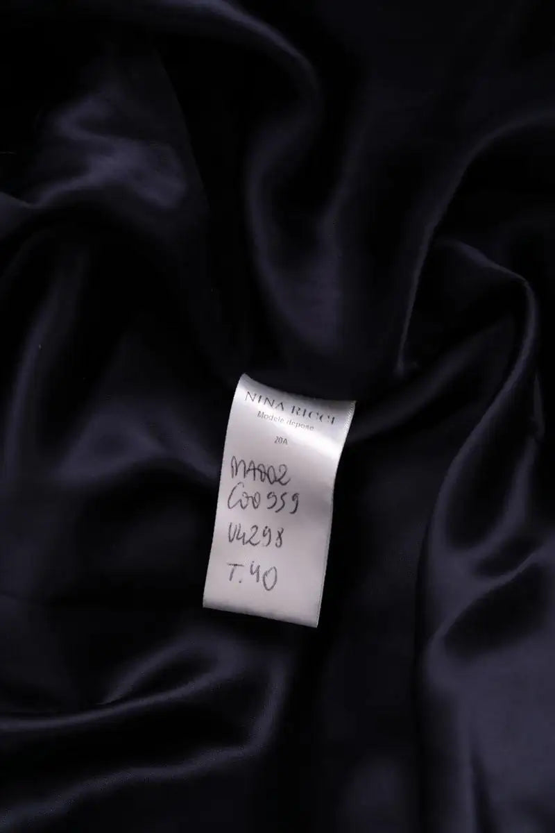 Trench-coat Nina Ricci Marine en Coton