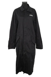 Trench-coat Off White Noir en Coton, taille M - Seconde Main
