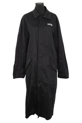 Trench-coat Off White Noir en Coton, taille M - Seconde Main