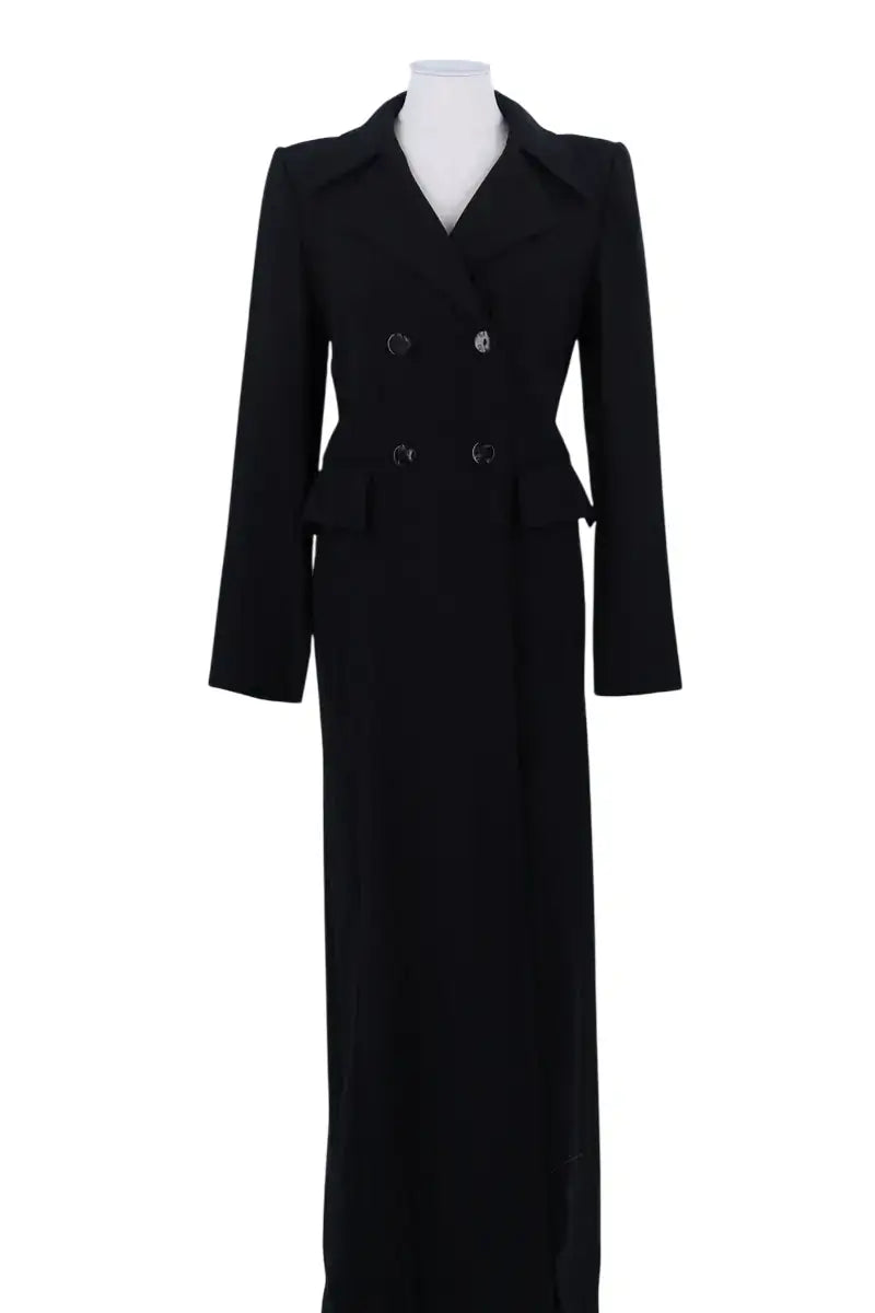 Trench-coat Plein Sud Noir en Laine, taille M - Seconde Main