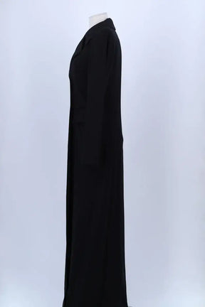 Trench-coat Plein Sud Noir en Laine
