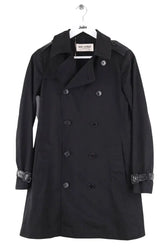 Trench-coat Saint Laurent Noir en Synthétique, taille M - Seconde Main