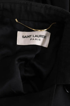 Trench-coat Saint Laurent Noir en Synthétique