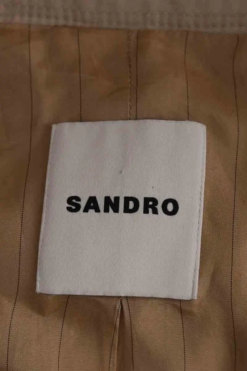 Trench-coat Sandro Beige en Coton