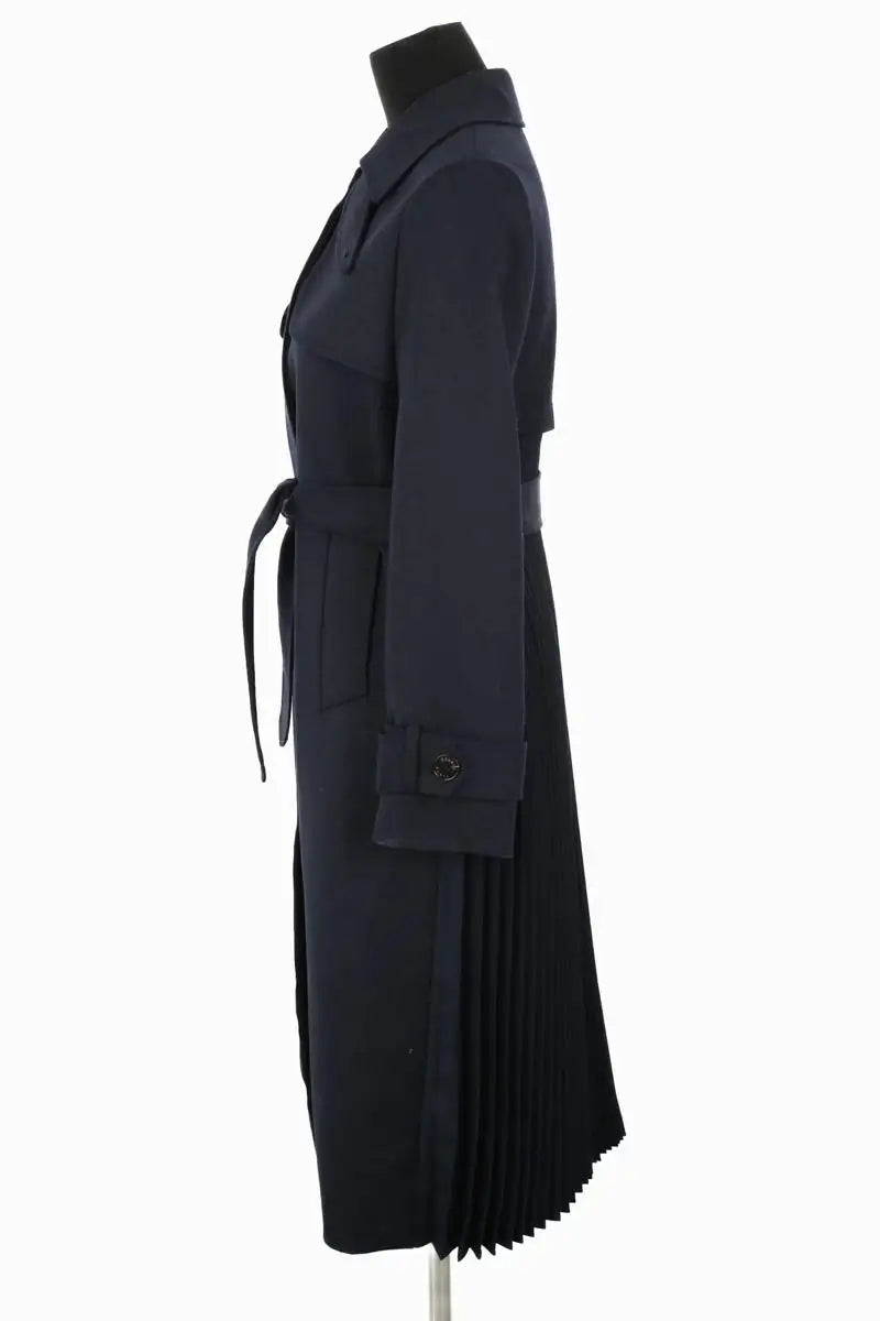 Trench-coat Sandro Bleu en Polyester