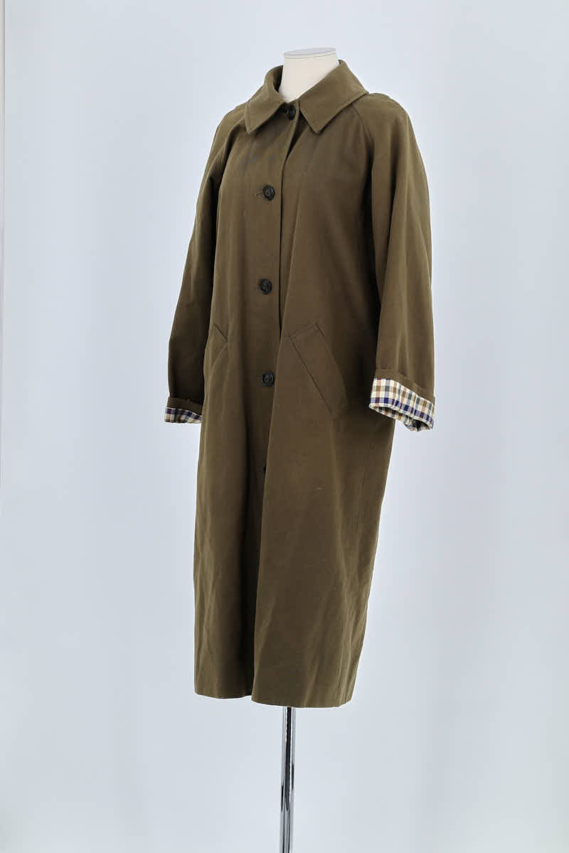 Trench-coat Sézane Kaki en Coton