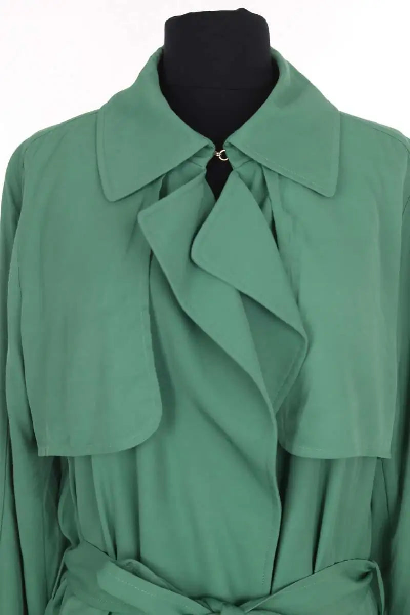 Trench-coat Tara Jarmon Vert en Viscose