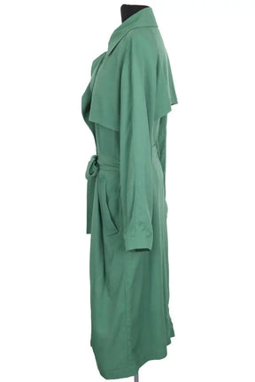 Trench-coat Tara Jarmon Vert en Viscose