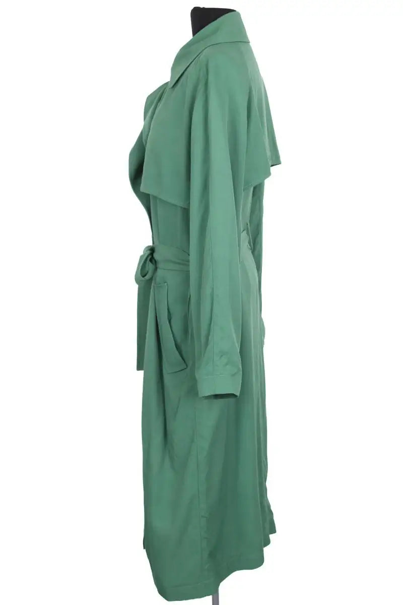 Trench-coat Tara Jarmon Vert en Viscose