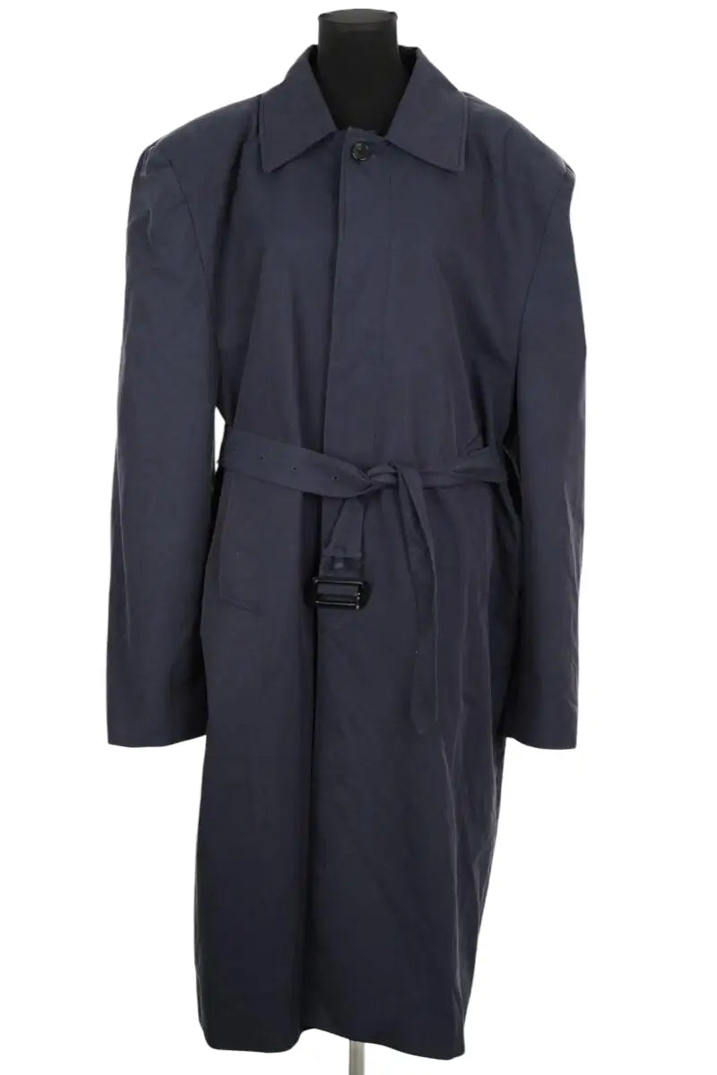 Trench-coat The Frankie Shop Emden padded overcoat Bleu en Coton, taille L - Seconde Main