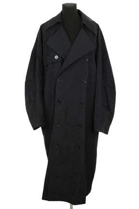 Trench-coat The Frankie Shop Noir en Polyamide, taille S - Seconde Main