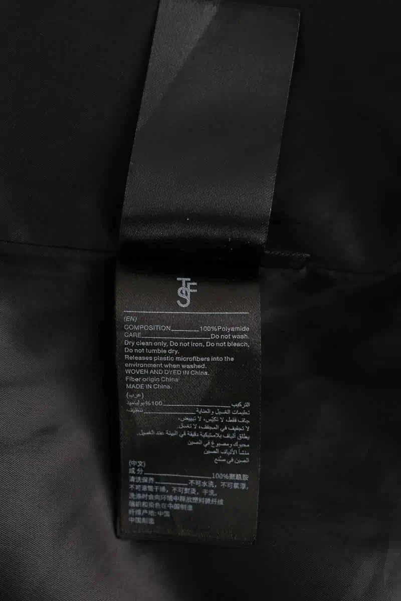 Trench-coat The Frankie Shop Noir en Polyamide