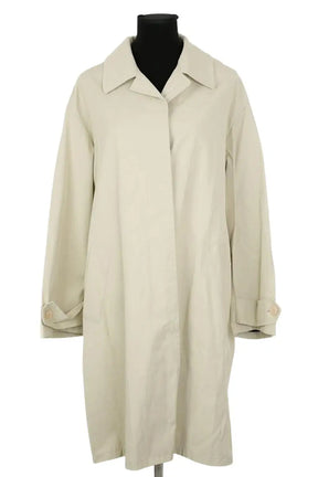 Trench-coat Yves Saint Laurent Ecru en Synthétique, taille L - Seconde Main