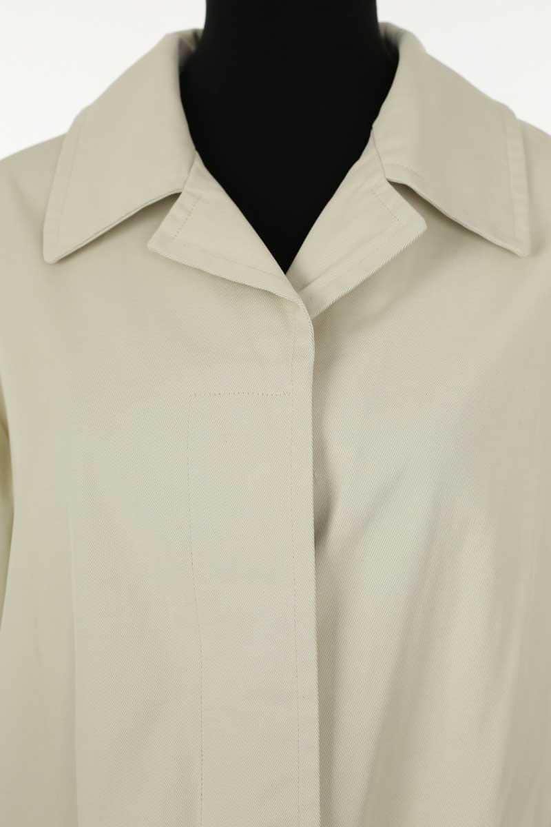 Trench-coat Yves Saint Laurent Ecru en Synthétique