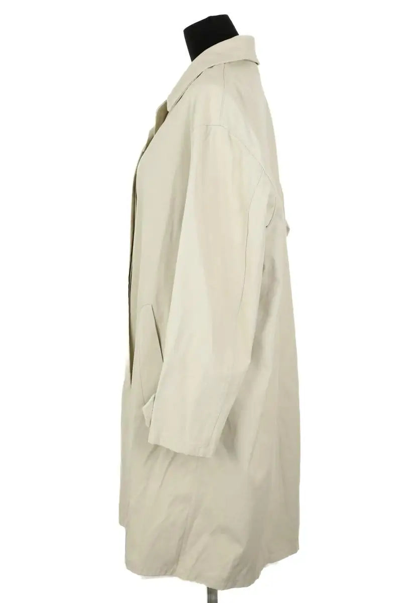 Trench-coat Yves Saint Laurent Ecru en Synthétique