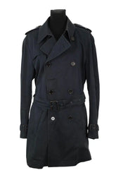 Trench Hugo Boss Bleu en Synthétique, taille M - Seconde Main