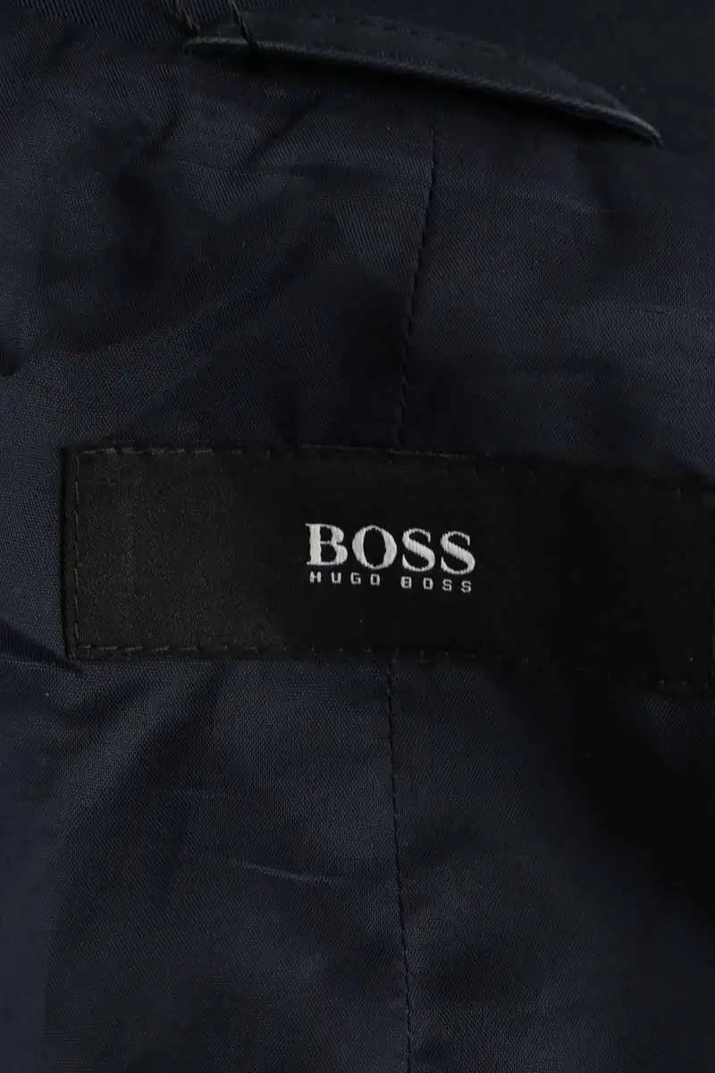 Trench Hugo Boss Bleu en Synthétique