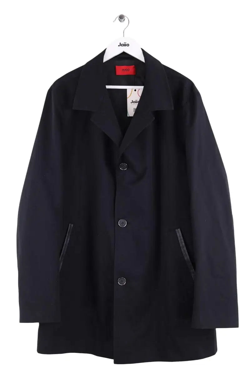 Trench Hugo Boss Noir en Synthétique, taille XXL - Seconde Main