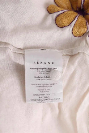 Blouse Sézane Blanc en Coton